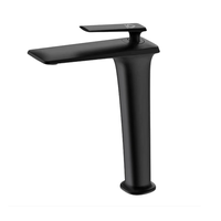 Exel High Tower Black Basin Mixer Brass